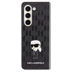 Karl Lagerfeld Kryt Karl Lagerfeld KLHCZFD5SAPKINPK Samsung Galaxy Z Fold5 hardcase Saffiano Monogram Ikonik Pin black