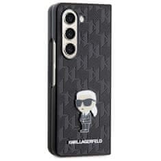 Karl Lagerfeld Kryt Karl Lagerfeld KLHCZFD5SAPKINPK Samsung Galaxy Z Fold5 hardcase Saffiano Monogram Ikonik Pin black