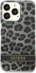 Guess Kryt Guess GUHCP13LHSLEOK Apple iPhone 13 Pro grey hardcase Leopard