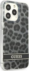 Guess Kryt Guess GUHCP13LHSLEOK Apple iPhone 13 Pro grey hardcase Leopard