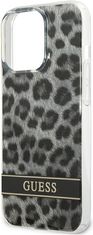 Guess Kryt Guess GUHCP13LHSLEOK Apple iPhone 13 Pro grey hardcase Leopard