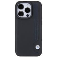 MobilPouzdra.cz Kryt BMW BMHCP15X22RBDK Apple iPhone 15 Pro Max hardcase Leather Blue Dots black