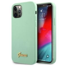 Guess Kryt Guess GUHCP12MLSLMGGN Apple iPhone 12/12 Pro green hardcase Metal Logo Script