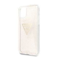 Guess Kryt Guess GUHCN58SGTLGO iPhone 11 Pro gold hard case Glitter Triangle