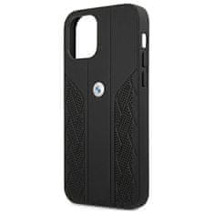 MobilPouzdra.cz Kryt BMW BMHCP12SRSPPK Apple iPhone 12 mini black hardcase Leather Curve Perforate