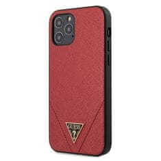 Guess Kryt Guess GUHCP12LVSATMLRE Apple iPhone 12 Pro Max red hardcase Saffiano