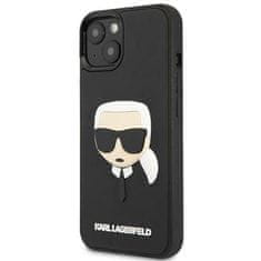 Karl Lagerfeld Kryt Karl Lagerfeld KLHCP14MKH3DBK Apple iPhone 14 Plus / 15 Plus black hardcase 3D Rubber Karl`s Head