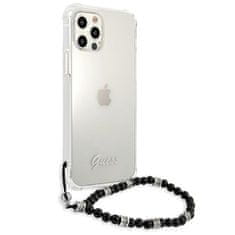 Guess Kryt Guess GUHCP12MKPSBK iPhone 12/12 Pro 6,1" Transparent hardcase Black Pearl