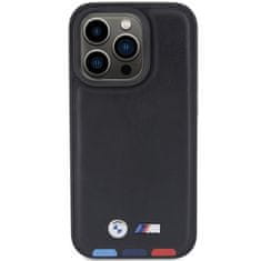 MobilPouzdra.cz Kryt BMW BMHCP15L22PTDK Apple iPhone 15 Pro Leather Stamp Tricolor black