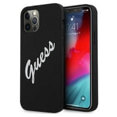 Guess Kryt Guess GUHCP12LLSVSBW Apple iPhone 12 Pro Max black white hardcase Silicone Vintage