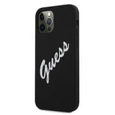 Guess Kryt Guess GUHCP12LLSVSBW Apple iPhone 12 Pro Max black white hardcase Silicone Vintage