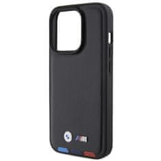 MobilPouzdra.cz Kryt BMW BMHCP15L22PTDK Apple iPhone 15 Pro Leather Stamp Tricolor black