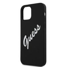 Guess Kryt Guess GUHCP12LLSVSBW Apple iPhone 12 Pro Max black white hardcase Silicone Vintage