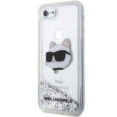 Karl Lagerfeld Kryt Karl Lagerfeld KLHCI8LNCHCS Apple iPhone SE 2022/SE 2020/8/7 silver hardcase Glitter Choupette Head