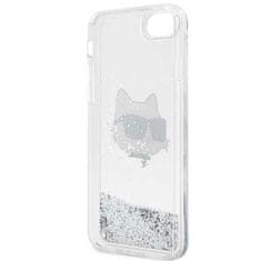 Karl Lagerfeld Kryt Karl Lagerfeld KLHCI8LNCHCS Apple iPhone SE 2022/SE 2020/8/7 silver hardcase Glitter Choupette Head