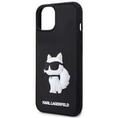 Karl Lagerfeld Kryt Karl Lagerfeld KLHCP14M3DRKHNK Apple iPhone 14 Plus / 15 Plus hardcase Rubber Choupette 3D black