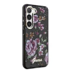 Guess Kryt Guess GUHCS23MHCFWSK Samsung Galaxy S23+ Plus black hardcase Flower Collection