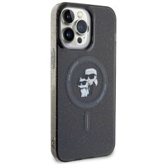 Karl Lagerfeld Kryt Karl Lagerfeld KLHMP15XHGKCNOK Apple iPhone 15 Pro Max hardcase Karl&Choupette Glitter MagSafe black