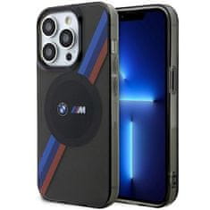 MobilPouzdra.cz Kryt BMW BMHMP14LHDTK Apple iPhone 14 Pro grey Tricolor Stripes MagSafe