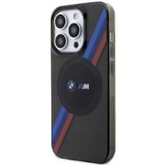 MobilPouzdra.cz Kryt BMW BMHMP14LHDTK Apple iPhone 14 Pro grey Tricolor Stripes MagSafe