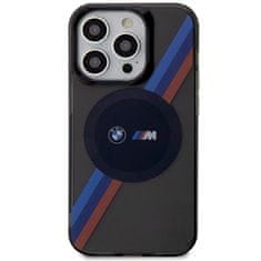 MobilPouzdra.cz Kryt BMW BMHMP14LHDTK Apple iPhone 14 Pro grey Tricolor Stripes MagSafe