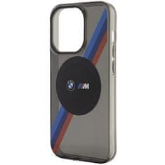 MobilPouzdra.cz Kryt BMW BMHMP14LHDTK Apple iPhone 14 Pro grey Tricolor Stripes MagSafe