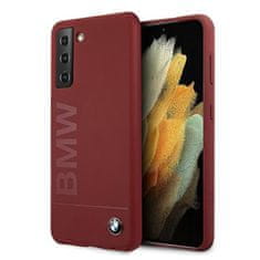 MobilPouzdra.cz Kryt BMW BMHCS21MSLBLRE Samsung Galaxy S21+ Plus red hardcase Silicone Signature Logo