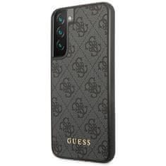 Guess Kryt Guess GUHCS23SG4GFGR Samsung Galaxy S23 grey hardcase 4G Metal Gold Logo