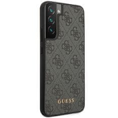 Guess Kryt Guess GUHCS23SG4GFGR Samsung Galaxy S23 grey hardcase 4G Metal Gold Logo