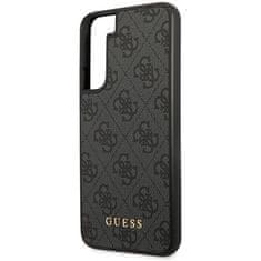 Guess Kryt Guess GUHCS23SG4GFGR Samsung Galaxy S23 grey hardcase 4G Metal Gold Logo