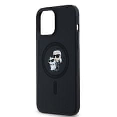 Karl Lagerfeld Kryt Karl Lagerfeld KLHMP13LSCMKCRHK Apple iPhone 13 / 13 Pro hardcase Silicone Karl & Choupette MagSafe black