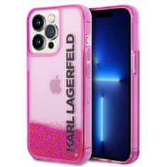 Karl Lagerfeld Kryt Karl Lagerfeld KLHCP14XLCKVF Apple iPhone 14 Pro Max pink hardcase Liquid Glitter Elong