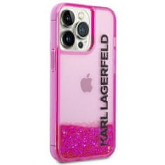 Karl Lagerfeld Kryt Karl Lagerfeld KLHCP14XLCKVF Apple iPhone 14 Pro Max pink hardcase Liquid Glitter Elong