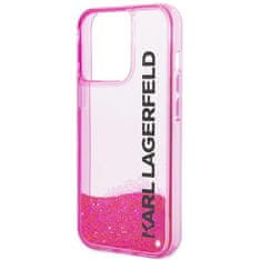 Karl Lagerfeld Kryt Karl Lagerfeld KLHCP14XLCKVF Apple iPhone 14 Pro Max pink hardcase Liquid Glitter Elong