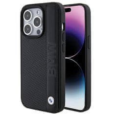 MobilPouzdra.cz Kryt BMW BMHCP15X22RDPK Apple iPhone 15 Pro Max hardcase Leather Textured & Stripe black