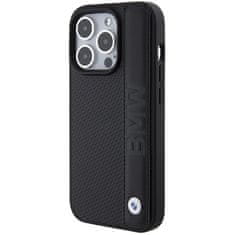 MobilPouzdra.cz Kryt BMW BMHCP15X22RDPK Apple iPhone 15 Pro Max hardcase Leather Textured & Stripe black