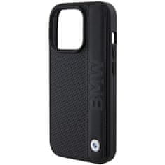 MobilPouzdra.cz Kryt BMW BMHCP15X22RDPK Apple iPhone 15 Pro Max hardcase Leather Textured & Stripe black