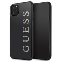 Guess Kryt Guess GUHCN65LGMLBK iPhone 11 Pro Max /black hard case Glitter Logo