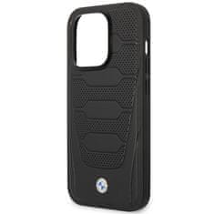 MobilPouzdra.cz Kryt BMW BMHMP14L22RPSK Apple iPhone 14 Pro black Leather Seats Pattern MagSafe