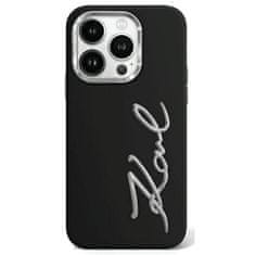 Karl Lagerfeld Kryt Karl Lagerfeld KLHCP15LSCMSMVK Apple iPhone 15 Pro hardcase Silicone Metal Script Logo black