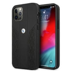 MobilPouzdra.cz Kryt BMW BMHCP12MRSPPK Apple iPhone 12/12 Pro black hardcase Leather Curve Perforate