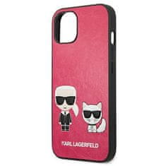 Karl Lagerfeld Kryt Karl Lagerfeld KLHCP13SPCUSKCP Apple iPhone 13 mini fushia hardcase Ikonik Karl & Choupette