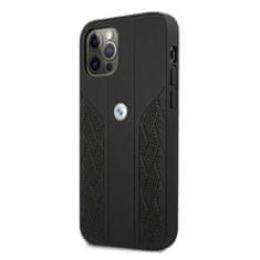 MobilPouzdra.cz Kryt BMW BMHCP12MRSPPK Apple iPhone 12/12 Pro black hardcase Leather Curve Perforate