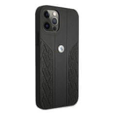 MobilPouzdra.cz Kryt BMW BMHCP12MRSPPK Apple iPhone 12/12 Pro black hardcase Leather Curve Perforate