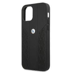 MobilPouzdra.cz Kryt BMW BMHCP12MRSPPK Apple iPhone 12/12 Pro black hardcase Leather Curve Perforate