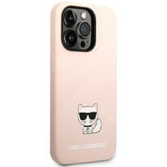 Karl Lagerfeld Kryt Karl Lagerfeld KLHCP14XSLCTPI Apple iPhone 14 Pro Max hardcase light pink Silicone Choupette Body