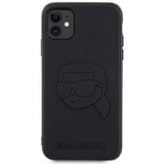 Karl Lagerfeld Kryt Karl Lagerfeld KLHCN613DRKNK Apple iPhone 11/XR black hardcase Rubber Karl Head 3D