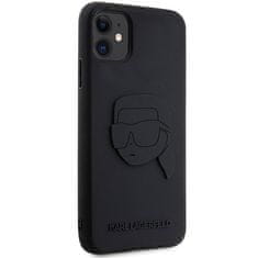 Karl Lagerfeld Kryt Karl Lagerfeld KLHCN613DRKNK Apple iPhone 11/XR black hardcase Rubber Karl Head 3D