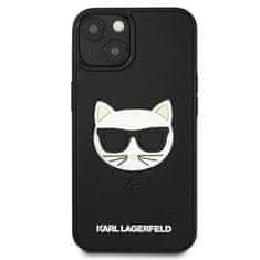 Karl Lagerfeld Kryt Karl Lagerfeld KLHCP13SCH3DBK Apple iPhone 13 mini black hardcase 3D Rubber Choupette