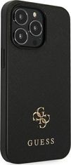 Guess Kryt Guess GUHCP13LPS4MK Apple iPhone 13 Pro black hardcase Saffiano 4G Small Metal Logo